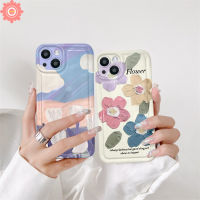 เคสลายดอกไม้ฤดูใบไม้ผลิสำหรับ Samsung A13 A12 A50 A32 A30s A52s A04s A23 A20 A03 A02s A52 M13ภาพวาดสีน้ำมันใสนุ่มกันกระแทก