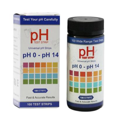 100 PH Strips 0-14 PH Paper Analyzers Test Paper Strips Testing Kit PH Soil Tester School Educational Chemistry Equipment Inspection Tools