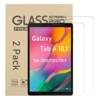 (2แพ็ค) กระจกนิรภัยสำหรับ Galaxy Tab A 10.1 2019 SM-T510 SM-T515 T510 T515 T517ฟิล์มแผ่นป้องกันหน้าจอแท็บเล็ต