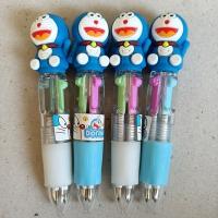 ball pen ปากกาลูกลื่น 4 สี (แดง ดำ น้ำเงิน เขียว) เขียนลื่น ด้ามเล็ก พกพาสะดวก แพ็คละ 4 ด้าม ลาย โดเรม่อน Doraemon