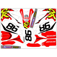 Free custom numbers names Motocross CRF 250 R 3M GRAPHICS STICKERS Emblems DECALS for Honda CRF 250R CRF250 2010 2011 2012 2013