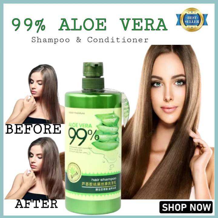 BEST SELLING!!! 99% Aloe Vera Repair Moisture Hair Shampoo 800ml and ...