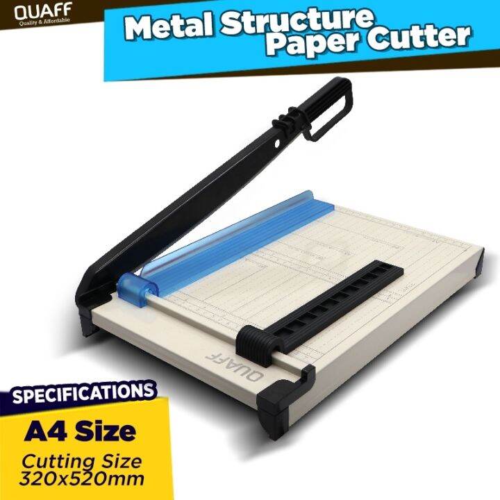 Quaff Paper Cutter A4 Size with Adjuster and Stopper | Lazada PH