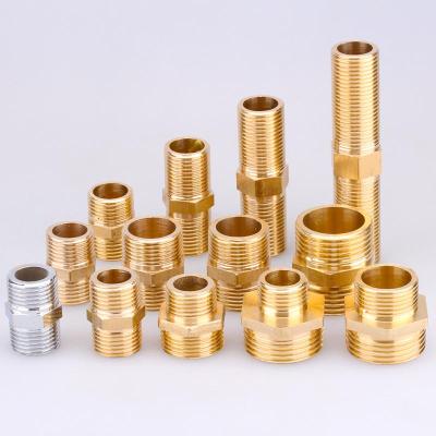1 Pcs  1 3/4 1/2 Pipe Joint Durable Male Thread Brass Compressive Adapter Connect Copper Irrigate Water Plumbing Fittings Pipe Fittings Accessor