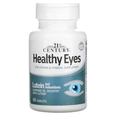 Lutein (Healthy Eyes) + Vitamin C, E, Zinc (60 Tablets) - 21st Century