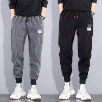 New age season corduroys male 2022 mens casual pants men loose sweatpants joker beam foot