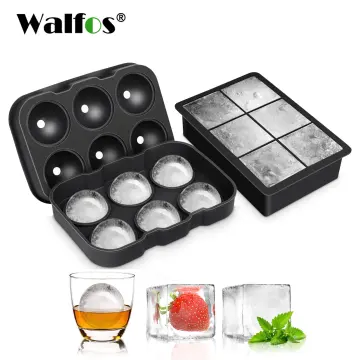 4 Pack Ice Ball Maker,Light Bulbs Ice Molds,Silicone Ice Cube Tray 2.5  Inches Sphere Ice Maker Mold for Whiskey and Cocktails,Coffee 