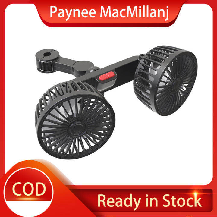 Paynee MacMillanj Car Electric Fans Car Clip Cooling Fans USB Powered