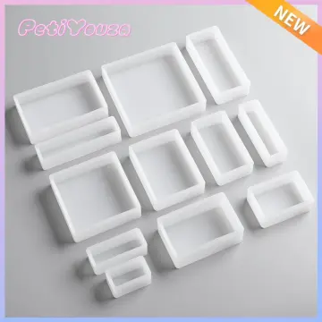 Clear Silicone Cube Molds Large Deep Square Epoxy Resin Mold Transparent  Cube Silicone Molds for Resin