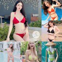 A10019บิกินี่ BIKINI โซ่สีทองสายยาวพันรอบเอว งานไฮโซ Free size (S-L) พร้อมส่ง?? ก่อนใส่ถอดโซ่ออกก่อนนะคะ