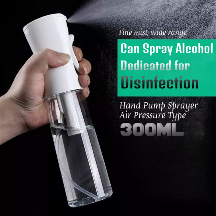 Spray Bottle 200ml 300ml 500ml Continuous Spray Long Press Misty Sprayer Fine Mist Alcohol 