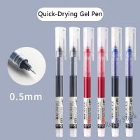 【Ready Stock】 ⊕❁ C13 Simple Quick-Drying Gel Pen 0.5mm Black/Red/Blue Signature Pen School Office Supplies