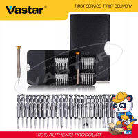 Vastar 25 in 1 ชุดไขควงพร้อมไขควง Phillips Torx FLAT Pentalobe triwing,loxan ชุดเครื่องมือซ่อมพกพาขนาดเล็กพร้อมซองหนังสีดำสำหรับ iPhone,MacBook,iPad,แล็ปท็อป,นาฬิกาและแว่นตา