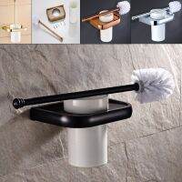 ✳✗❇ Bathroom Toilet Brush Holders Copper Wall-Mounted Single Brush Ceramics cup Holders Bathroom Hardware Accessories