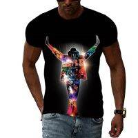 2023 New Print Michael Jackson Mens T-shirt Harajuku Oversized Vintage Short Sleeve Summer Casual Tshirts Fashion Camiseta Kids Mujer