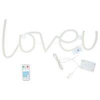 LOVEU ป้ายนีออนสีสันสดใส LED แสงนีออนสำหรับตกแต่งบ้านเสนอตกแต่งวันหยุด