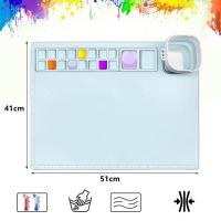 +【； Multipurpose Large Silicone Drawing Board Kids Graffiti Drawing Board Oil Painting Board Clay Mat Painting Art Clay DIY Creation