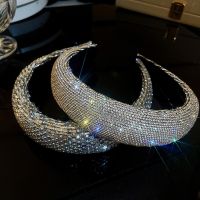 【CC】 Ins New Baroque Sparkly Padded Headbands Wide Headwear Hairband Hair Accessories