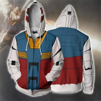 GUNDAM Zipper Hoodie 3D Print Jacket Fashion Outerwear