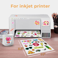 Laser Paper Holographic Paper Sticker A4 Printable Label Sticker Silver Paper Self Adhesive DIY Craft for Inkjet Printer 50u