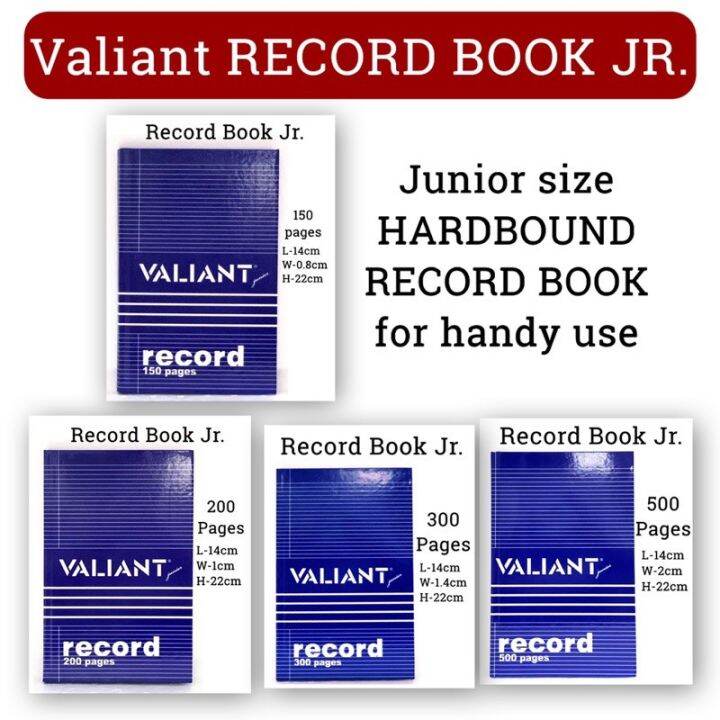 [LSC] Valiant Record Book Junior Size Lazada PH