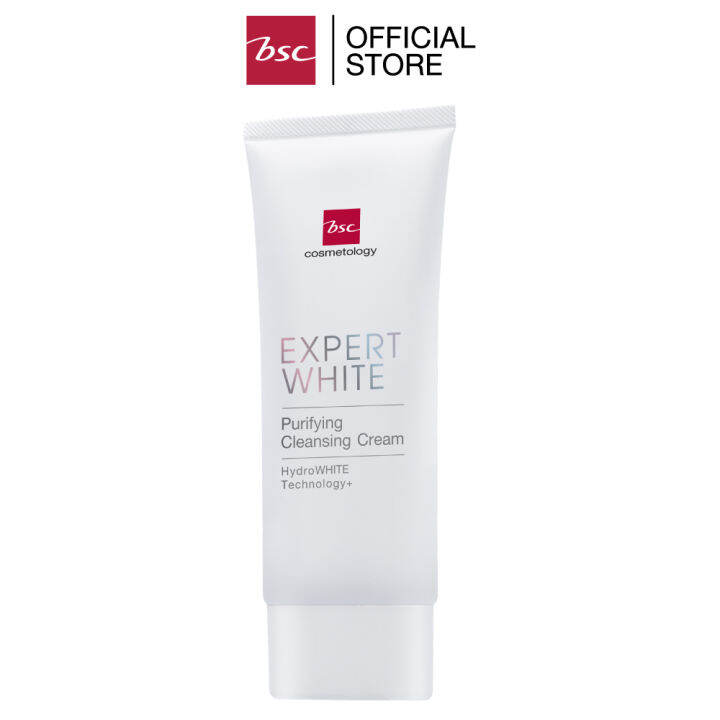 bsc-expert-white-purifying-cleansing-cream-บีเอสซี-เอ็กซ์เปิร์ท-ไวท์-เพียวริไฟย์อิ้ง-คลีนซิ่ง-ครีม-คลีนซิ่งเนื้อครีมนุ่มละมุน-เช็ดทำความสะอาดเครื่องสำอาง