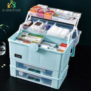 INSOUND Medicine Box Cabinet Separate Compartments Locking Prescription
