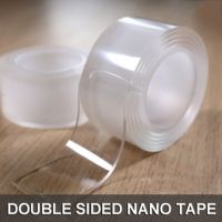 1/3/5M Clear Monster Tape Waterproof Wall Stickers Transparent Double Sided Sticky Nano Tape Washable Reusable Tapes Home Decor Adhesives Tape