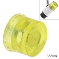 35mm Yellow Rubber Hammer Head Double Faced Work Glazing Window Beads Hammer with Replaceable Hammer Head Nylon Head Mallet Tool