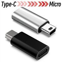 1/2ชิ้น USB โลหะชนิด C เพื่อ Adaptor Micro USB ตัวเมีย Type-C เป็นตัวเชื่อมต่อเพื่อส่งผ่านข้อมูลขนาดเล็กสำหรับกล้องโทรศัพท์ OTG Conventer