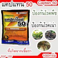 ยากันรา แคปทาไซด์50 แคปแทน ชนิดผง 100 กรัม Captacide Captan ป้องกัน กำจัด โรคที่เกิดจากเชื้อรา พืช ไม้ผล ไม้ใบ ไม้ดอก แคคตัส ไม้อวบน้ำ บอนไซ กุหลาบหิน สินค้าพร้อมส่งจากกรุงเทพ