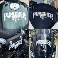 ❆▥ Punisher Reflective Helmet MotorcycleTank Decals Stickers Decorative Accessories Creative Waterproof PVC 22cmx11cm moto