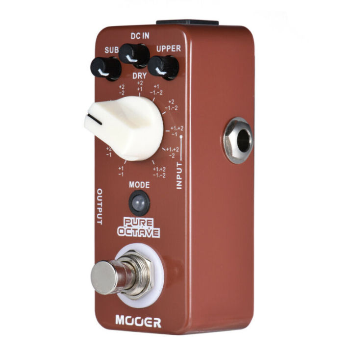 mooer-moc1-pure-octave-effects-pedal-effect-octave-pedal-กีตาร์สำหรับกีตาร์ไฟฟ้าเหยียบเครื่องดนตรี-effector