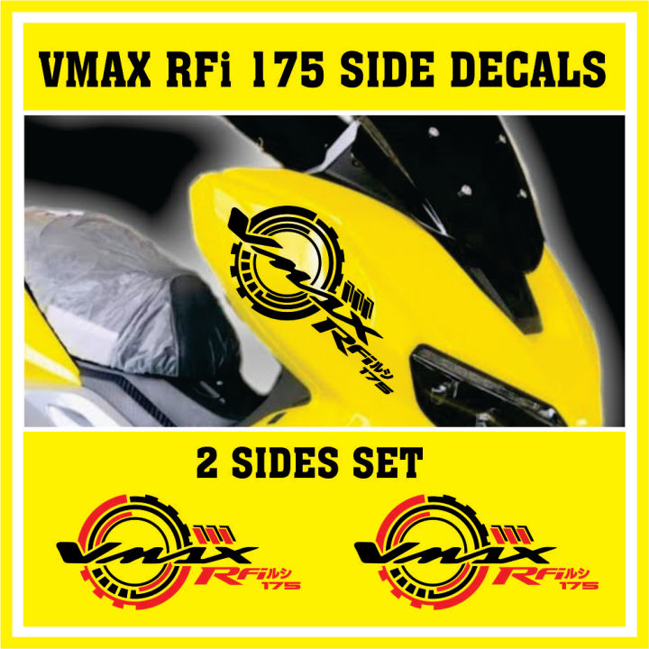 Rusi Vmax Rfi 175 Side Decals Rusi Rfi Sticker Decals Vmax Rfi