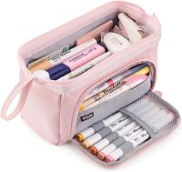 Kawaii Pencil Case Large Capacity Cosmetic Bag Cute Pouch Box Back to School Pen Bag Supplies Korean Stationery