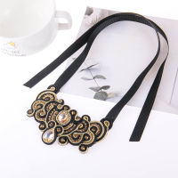 KPacT New Soutache Handmade Fashion Necklaces Ethnic Jewelry Women Crystal Decoration Pendant Necklace Party Gifts collar mujer