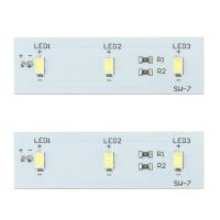 2X อะไหล่สำหรับตู้เย็นแถบไฟ LED ส่วนซ่อม SW-BX02B ZBE2350HCA ตู้เย็น