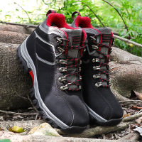 Plus Size Waterproof Men Boots Autumn Winter Boots Men Anti-Skidding Trekking Fishing Shoes Outdoor Ankle Boots for Men Botas