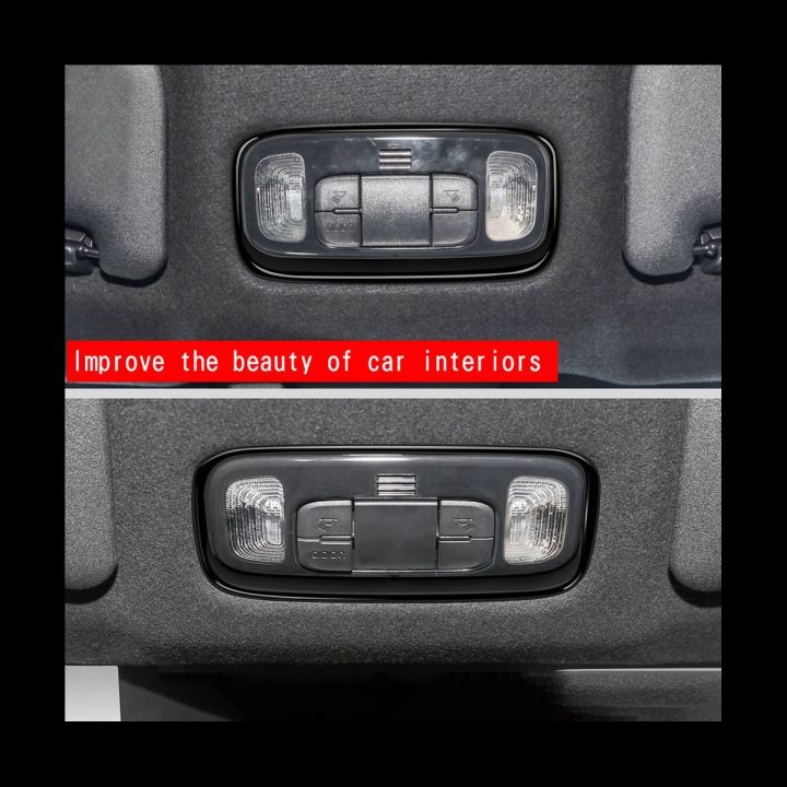 npuh-car-bright-black-reading-light-frame-panel-decorative-cover-stickers-for-toyota-yaris-yaris-cross-gr-yaris-2020-2023