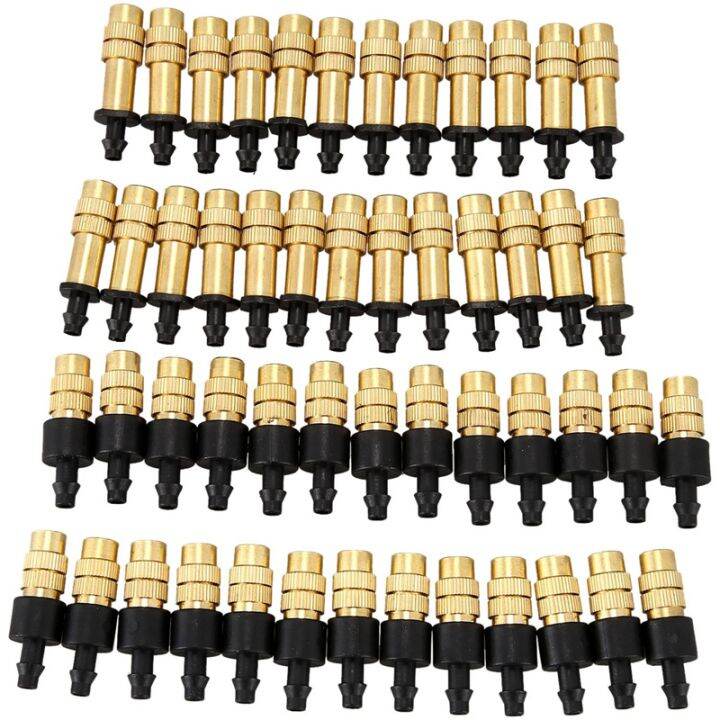 50PCS Adjustable Sprayer Brass Misting Nozzle Atomizing Sprinkler for ...