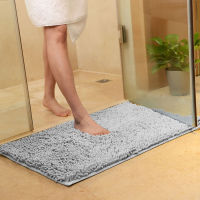 Chenille Bathroom Car Anti-slip Bath Mat Fluffy Welcome Mat Solid Color Entrance Doormat for Hallway Washable Door Cars