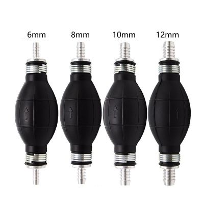 6mm/8mm/10mm/12mm Hand Fuel Pump Line Rubber Aluminum Hand Primer Bulb Diesel Oil Transfer Petrol for Car Boat Marine Outboard