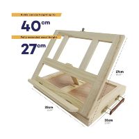 B2S ขาตั้งไม้สน Montmarte แบบตั้งโต๊ะ พร้อมลิ้นชัก 33x33X27 ซม.