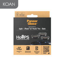 กระจกกันเลนส์ PANZERGLASS Hoop Optic Rings Camera Lens Protector for iPhone 15/15 Plus -  15 Pro/15 Pro Max -Black