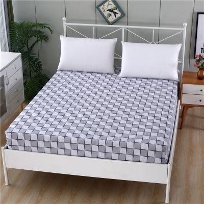 1 LAGMTA ผลิตภัณฑ์ใหม่1Pc 100% ผ้าปูที่นอนพอดีผ้าฝ้ายพิมพ์ลายผ้าคลุมฟูกสี่มุมผ้าปูที่นอนผ้าปูที่นอน