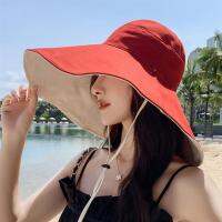 COD DSGTREYTTRYUII Fisherman hat female sun hat spring tide Japanese double-sid渔夫帽女遮阳帽春潮日系双面遮脸防紫外线大帽檐防晒帽子3.6