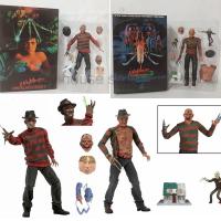 NECA Freddy Krueger รูปการกระทำของสะสมของเล่นรุ่นฮาโลวีนสยองขวัญของขวัญคริสต์มาส