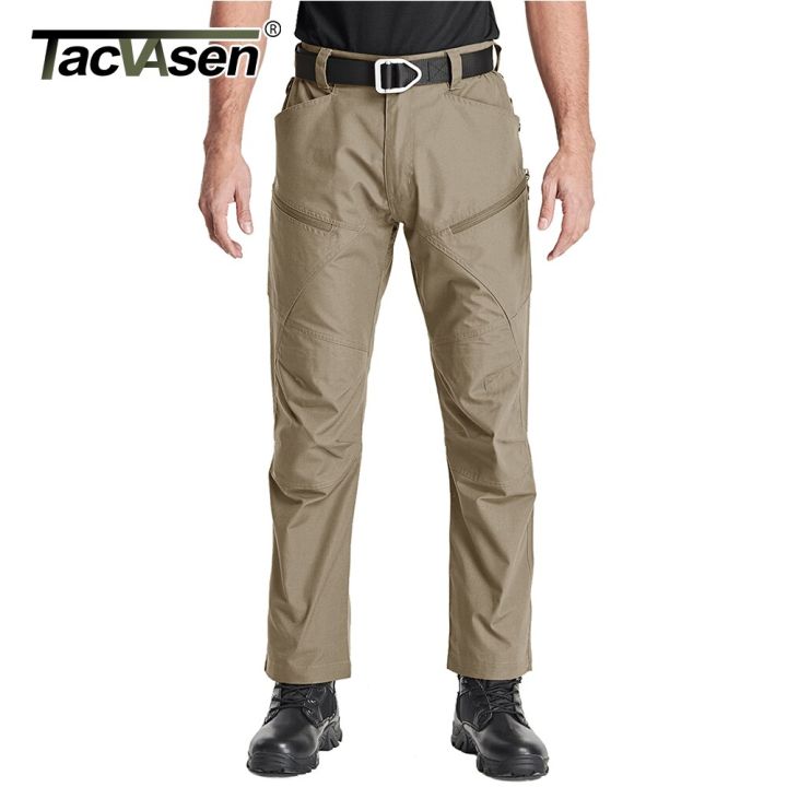 tacvasen-ยุทธวิธีกางเกงคาร์โกชายตรงรองเท้าคอมแบทกองทัพกางเกงทหารผ้าฝ้ายหลายกระเป๋ายืดกางเกงยามผู้ชาย