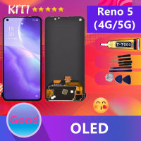 (OLED)(จอแท้ )OPPO หน้าจอ Reno 5 (4G/5G) หน้าจอ LCD พร้อมทัชสกรีน - oppo Reno 5 (4G/5G) (สามารถสแกนด้วยลายนิ้วมือ)