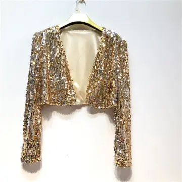 Gold long sleeve on sale shrug